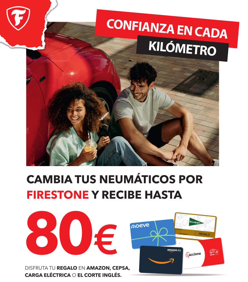 Llévate hasta 80€ al montar neumáticos Firestone