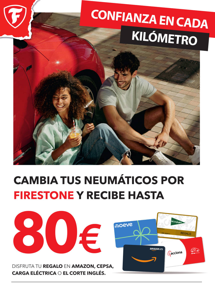 Llévate hasta 80€ al montar neumáticos Firestone
